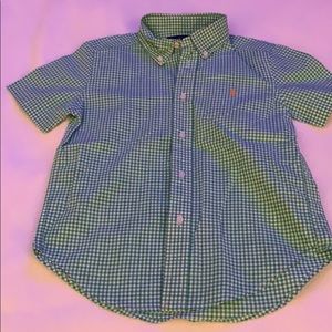 Ralph Lauren short sleeve button down shirt.